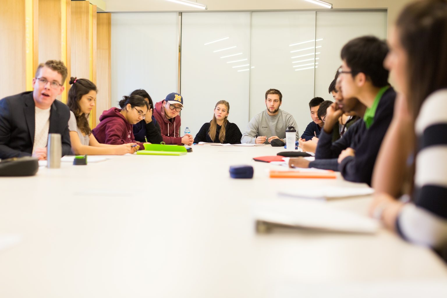Trinity One students in a seminar class
